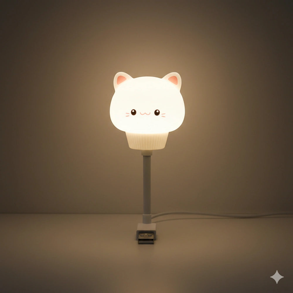 Veilleuse Chat Bebe avec Télécommande