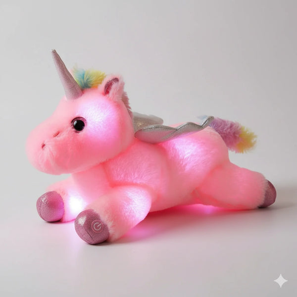 Licorne Veilleuse Peluche Lumières LED