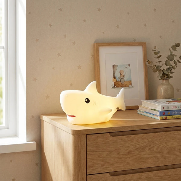 Veilleuse Requin Rechargeable En Silicone