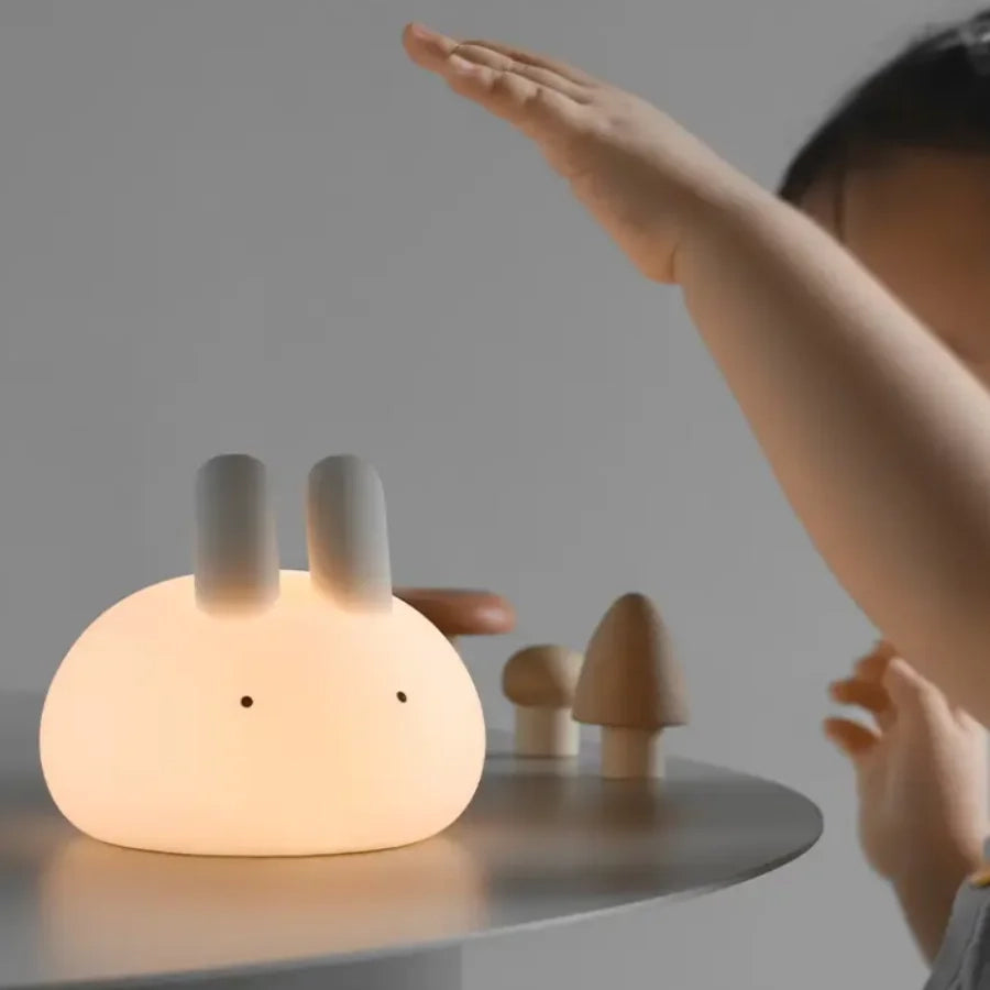 Lapin Lumineux Veilleuse en Silicone