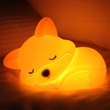 Veilleuse Renard Rechargeable En Silicone - Foxy