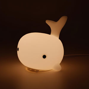 Veilleuse Baleine Blanche Rechargeable
