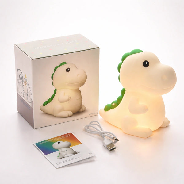 Veilleuse Dinosaure USB Tactile Plusieurs Couleurs