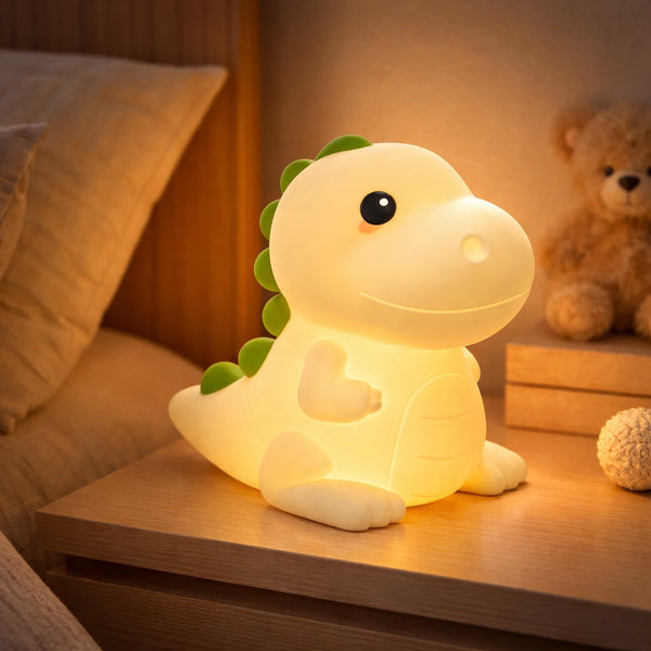 Veilleuse Dinosaure USB Tactile Plusieurs Couleurs