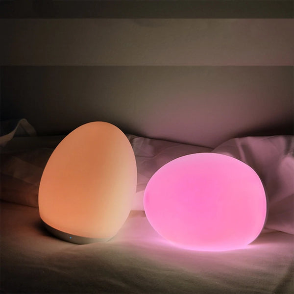 Veilleuse LED en forme d’œuf rechargeable par USB
