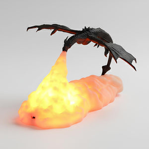 Veilleuse imprimée en 3D en forme de Dragon dinosaure