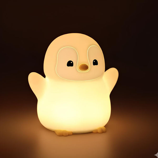 Veilleuse pingouin avec batterie rechargeable