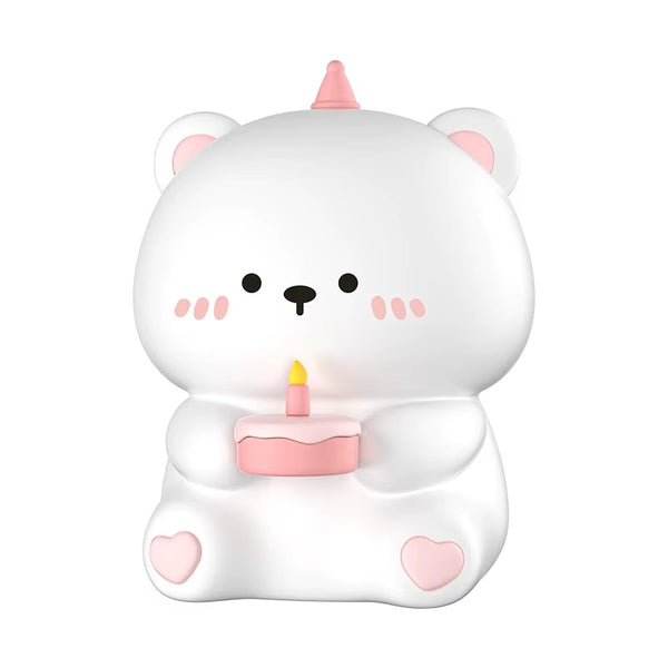 Ourson Lumineux Veilleuse Anniversaire En Silicone