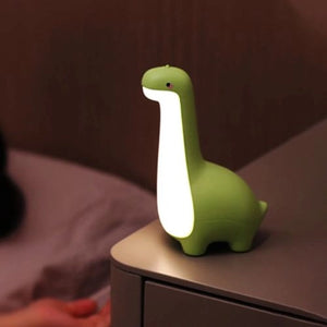 Lampe LED veilleuse dinosaure à long cou, lumière douce et amusante pour chambre bébé et enfant