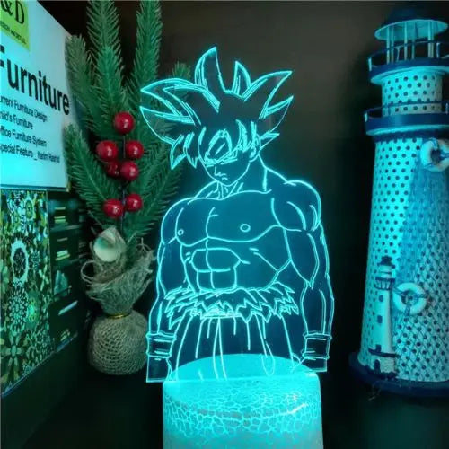 Lampe veilleuse Dragon Ball Z Son Goku, LED décorative pour fans de manga, chambre enfant et bébé