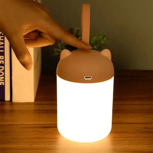 Lampe veilleuse LED tactile rechargeable USB, lumière apaisante et portable pour accompagner le sommeil de bébé et enfant