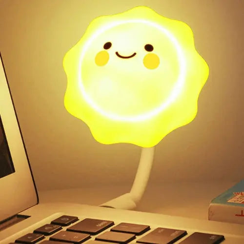 Mini lampe veilleuse soleil LED USB avec télécommande, lumière réconfortante et pratique pour chambre enfant et bébé