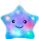 Oreiller en peluche étoile lumineux multicolore, coussin veilleuse doux et réconfortant pour chambre bébé et enfant