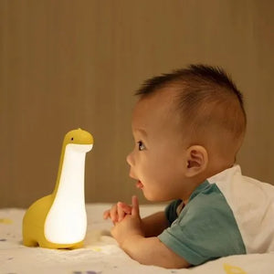 Veilleuse enfant dinosaure à long cou LED, lampe décorative originale et sécurisée