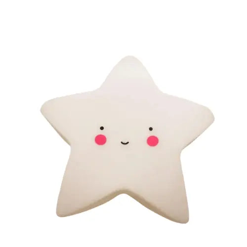 Veilleuse étoile bébé LED blanc, parfaite pour la chambre d’enfant et le sommeil paisible.