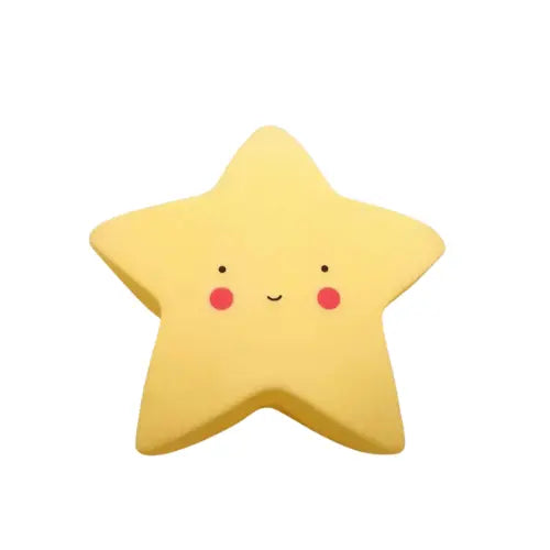 Veilleuse étoile bébé LED jaune, parfaite pour la chambre d’enfant et le sommeil paisible.
