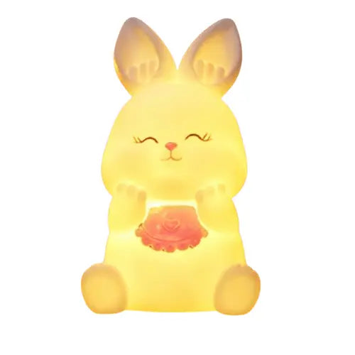 Veilleuse lapin pour bébé et enfant, lampe douce et rassurante pour des nuits apaisées et une chambre décorée avec tendresse.
