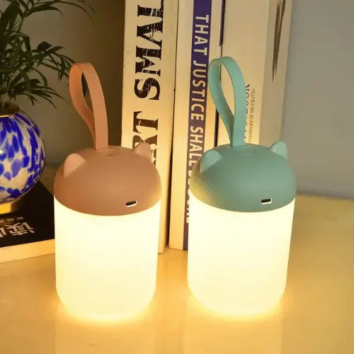 Veilleuse LED tactile rechargeable USB, compacte et portable, parfaite comme veilleuse bébé ou lampe enfant de nuit