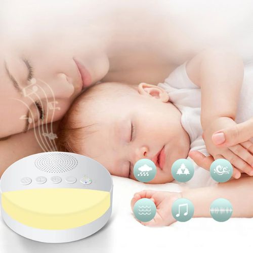 Veilleuse bébé musicale à bruits blancs, lampe de nuit douce et apaisante pour favoriser le sommeil