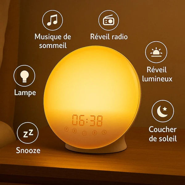 Réveil Simulateur D'Aube Avec Bluetooth APP