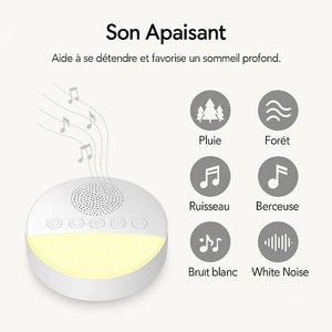 Veilleuse musicale à bruits blancs pour bébé
